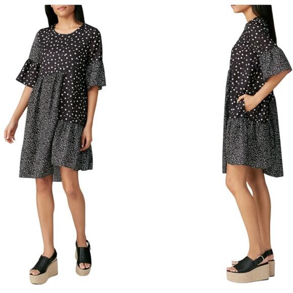 EUC CAARA Millazo Asymmetric Hem Mini Dress - Size Small - Picture 1 of 10